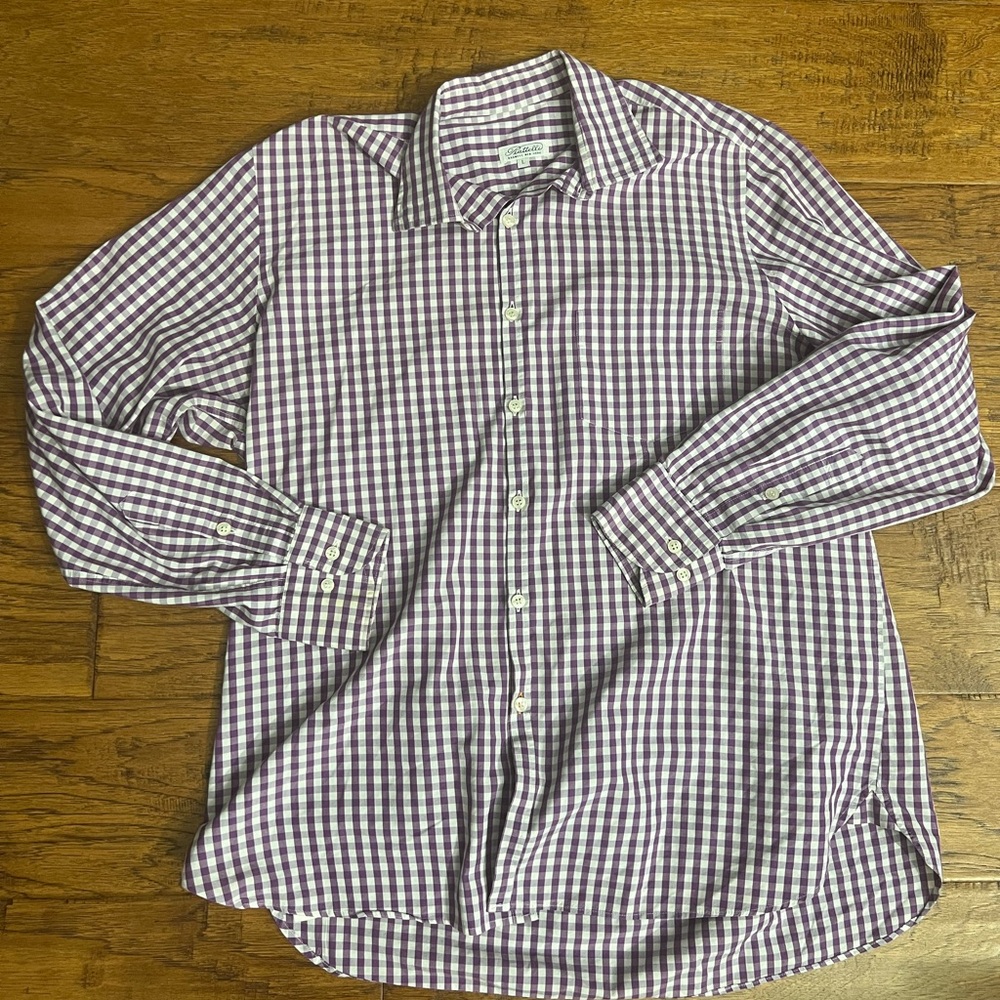Piatelli Barney’s New York gingham plaid button down